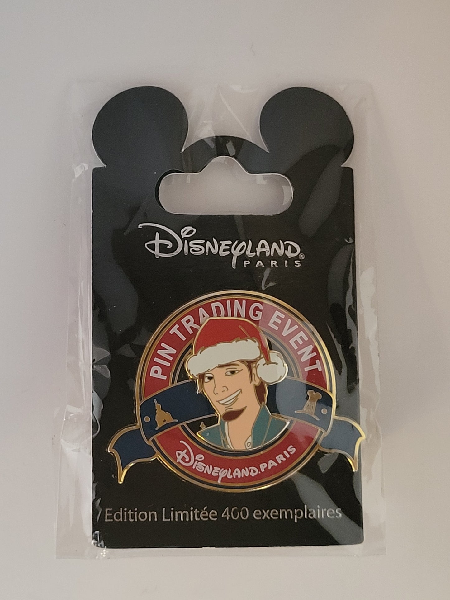 DLP Disney Pin - Christmas of Rapunzel - Trading Event Logo - Flynn Rider from Tangled LE 400
