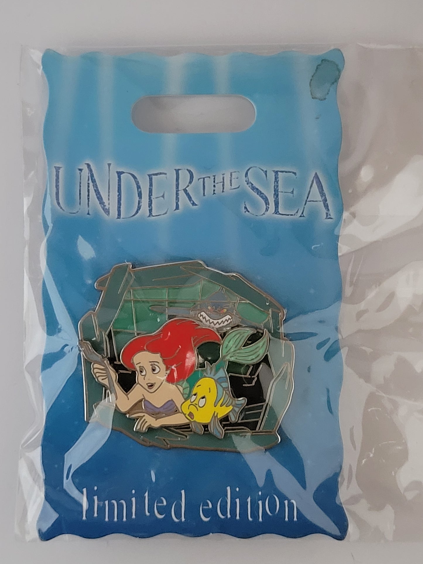 DLR Disney Pin - Under the Sea - Ariel and Sebastian from Little Mermaid LE 2000