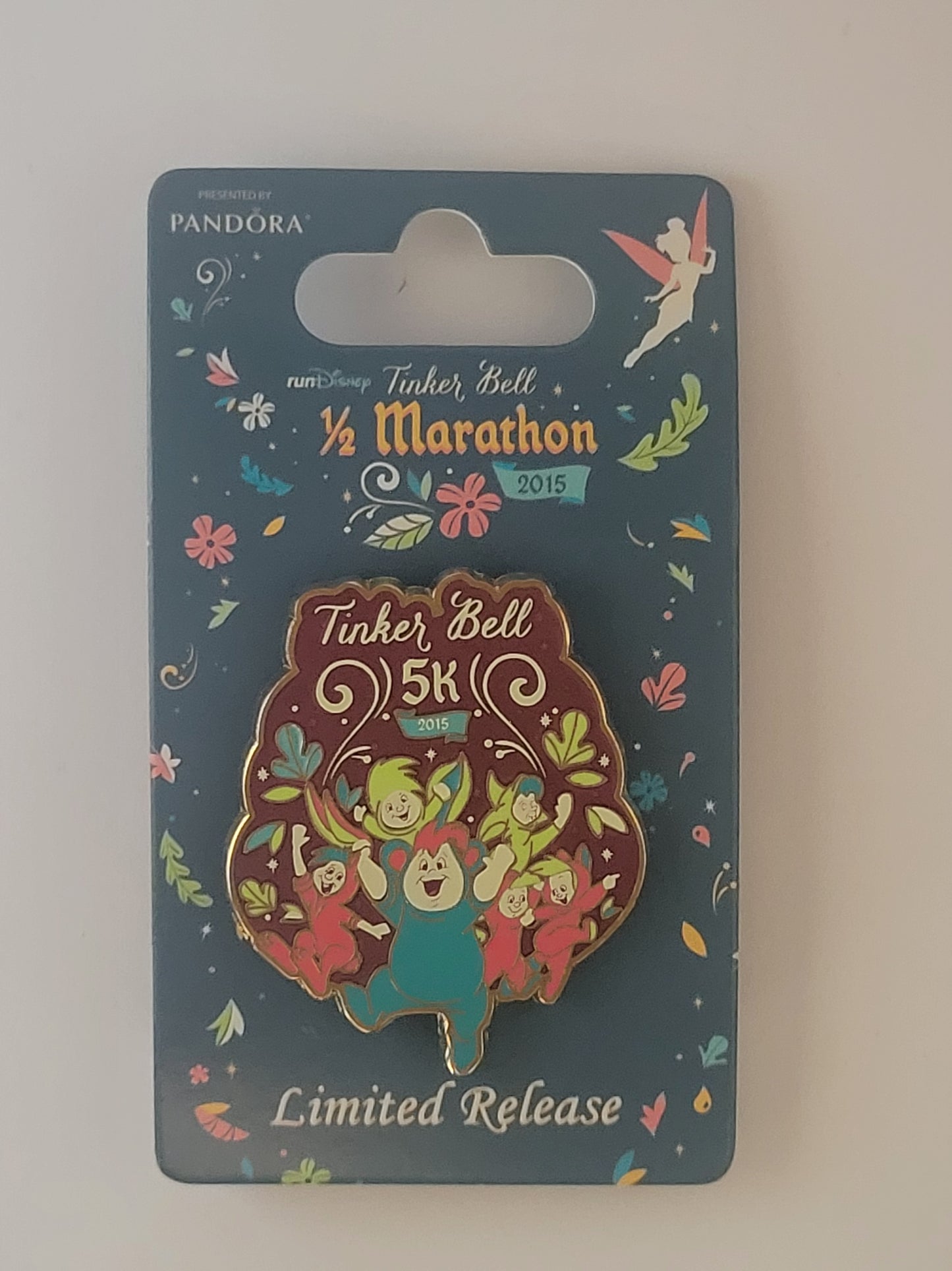DLR runDisney Pin - 2015 Tinker Bell Half Marathon Weekend - 5K - The Lost Boys LR