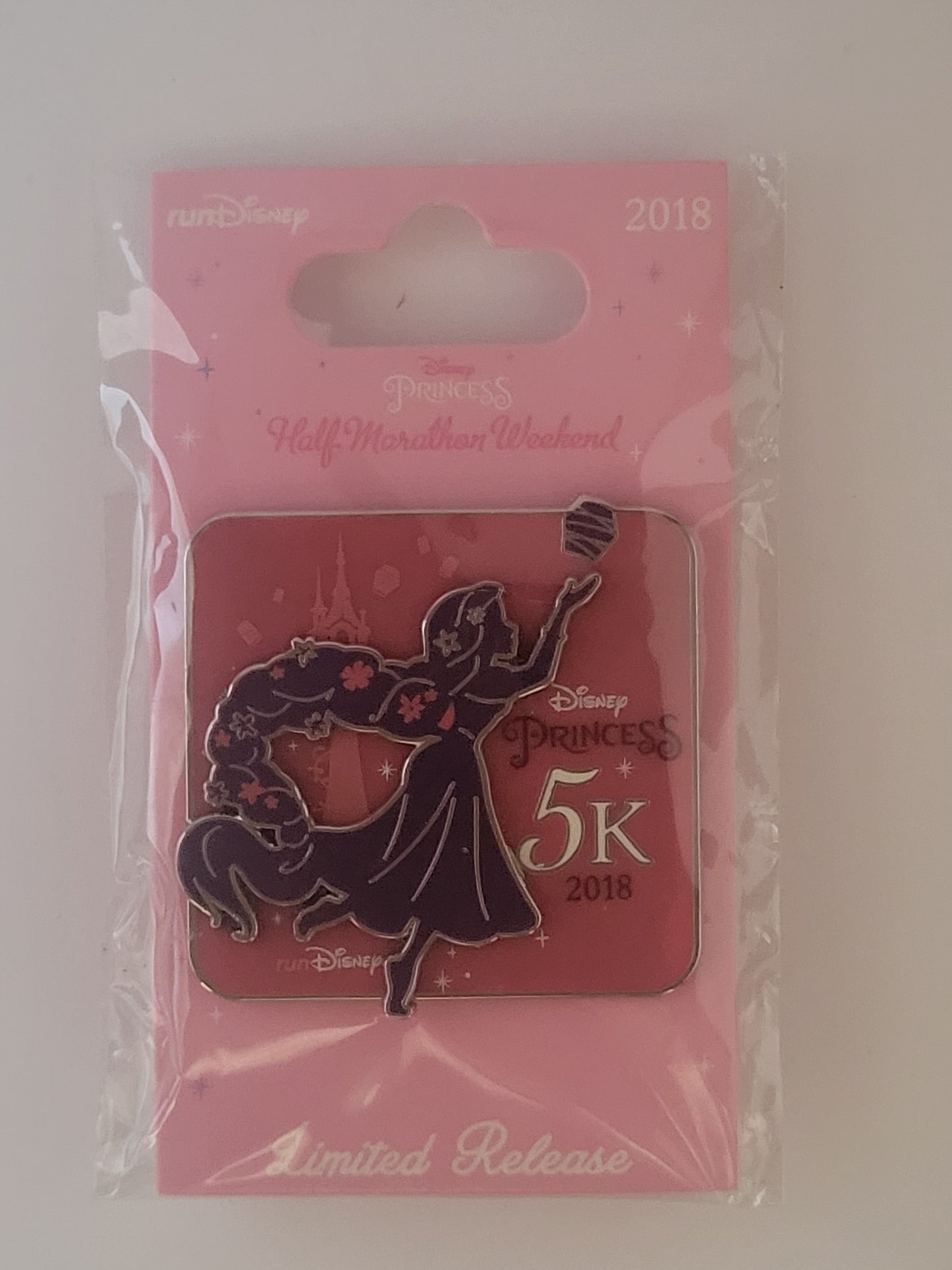 WDW runDisney Pin - 2018 Princess Half Marathon Weekend - 5K - Rapunzel LR