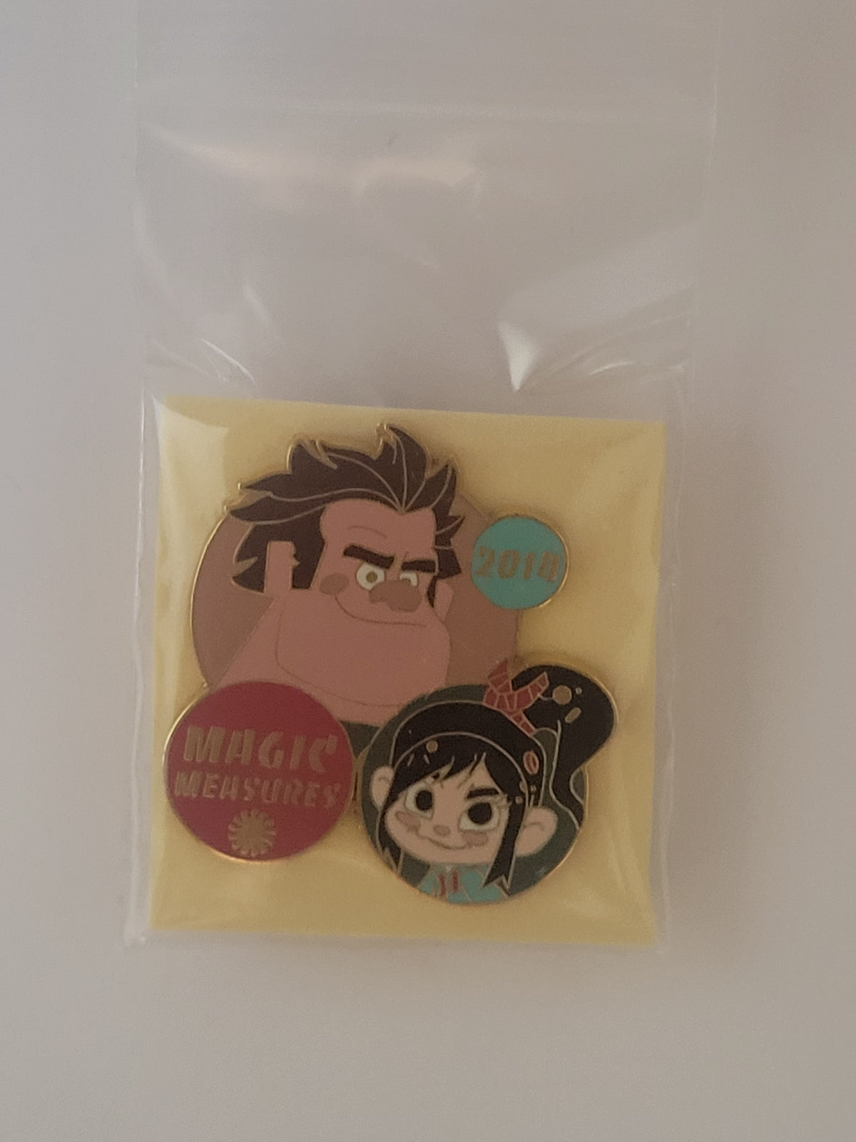 DLR Disney Pin - 2014 Magic Measures Cast Member - Ralph and Vanellope LR