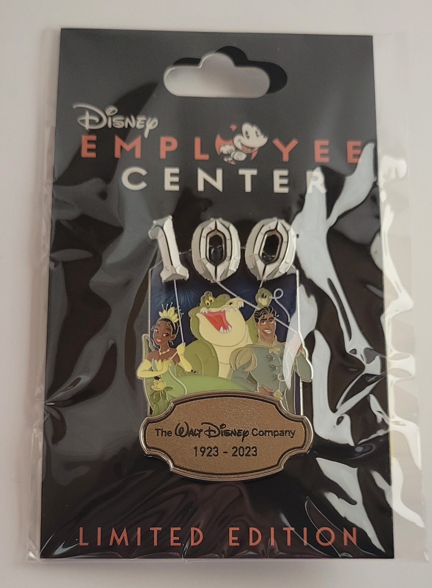 DEC Pin - Disney 100 Celebration - Tiana, Naveen, and Louis LE 250