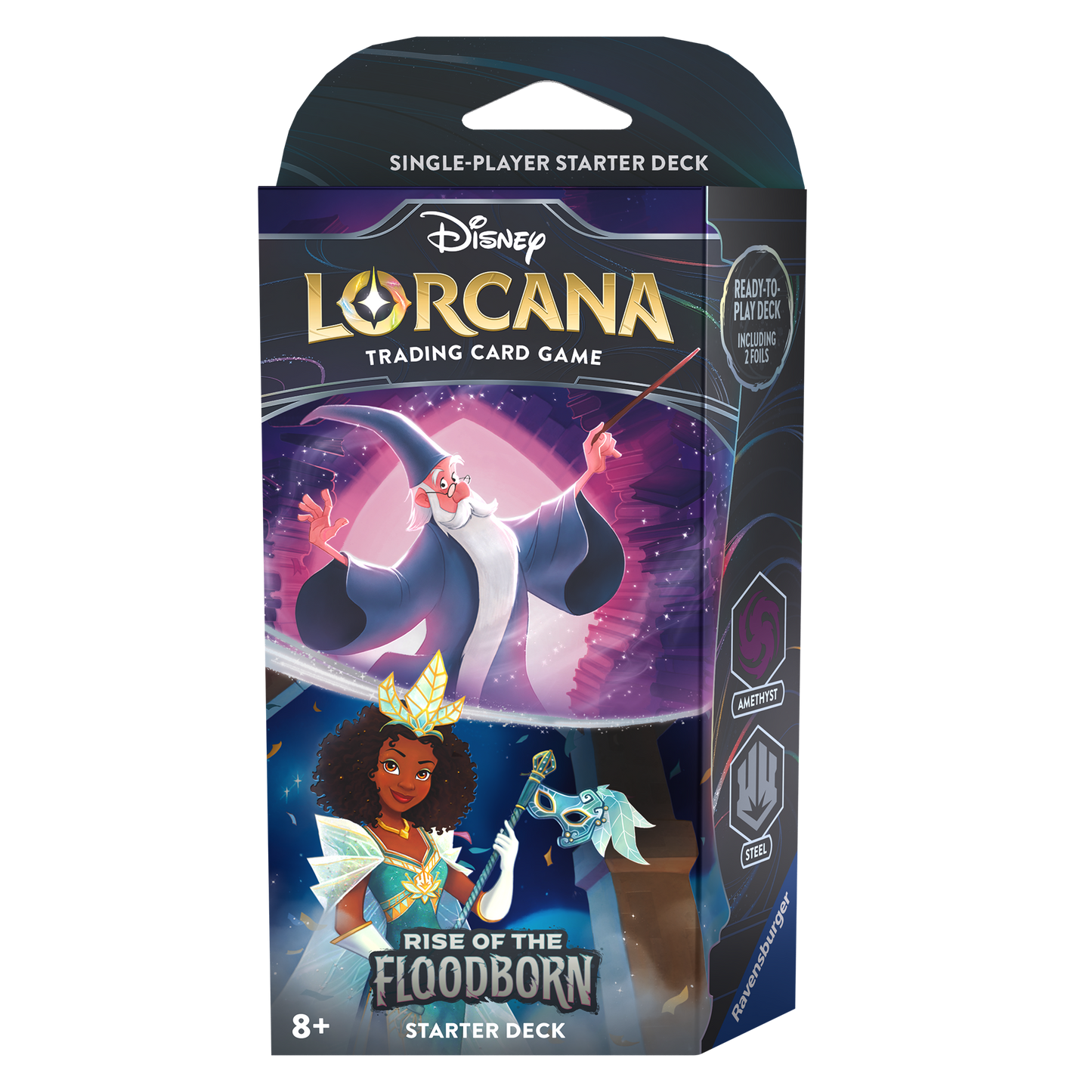 Disney Lorcana: Rise of the Floodborn Starter Deck (Amethyst & Steel)