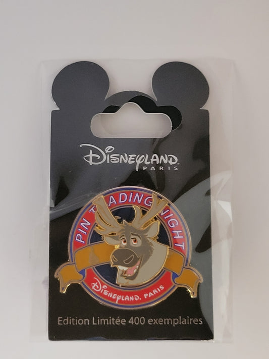 DLP Disney Pin - Trading Night Logo - Sven from Frozen LE 400
