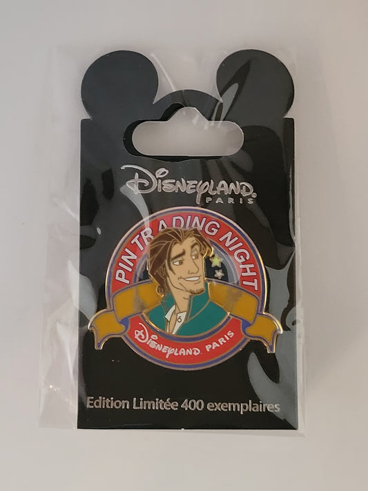 DLP Disney Pin - Trading Night Logo - Flynn Rider from Tangled LE 400