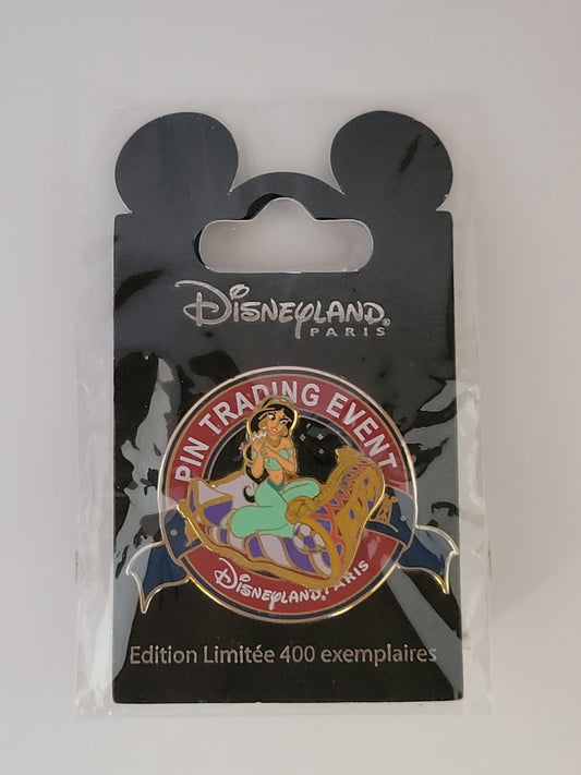 DLP Disney Pin - Walt Disney Studio - Trading Event Logo - Jasmine from Aladdin LE 400