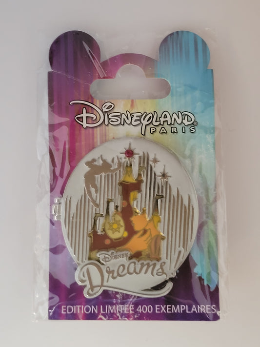 DLP Disney Pin - Disney Dreams - Rapunzel and Flynn from Tangled LE 400 Jumbo