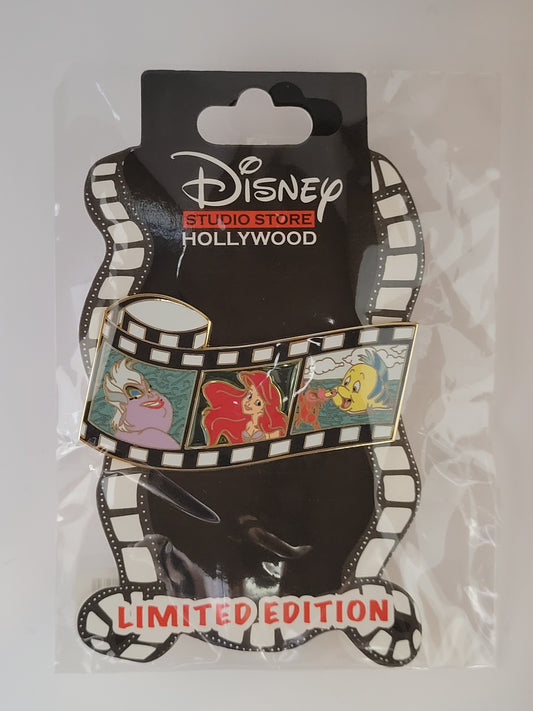 DSSH DSF Disney Pin - Film Strip - The Little Mermaid - Ariel, Ursula, Flounder, Sebastian (Surprise) LE 300