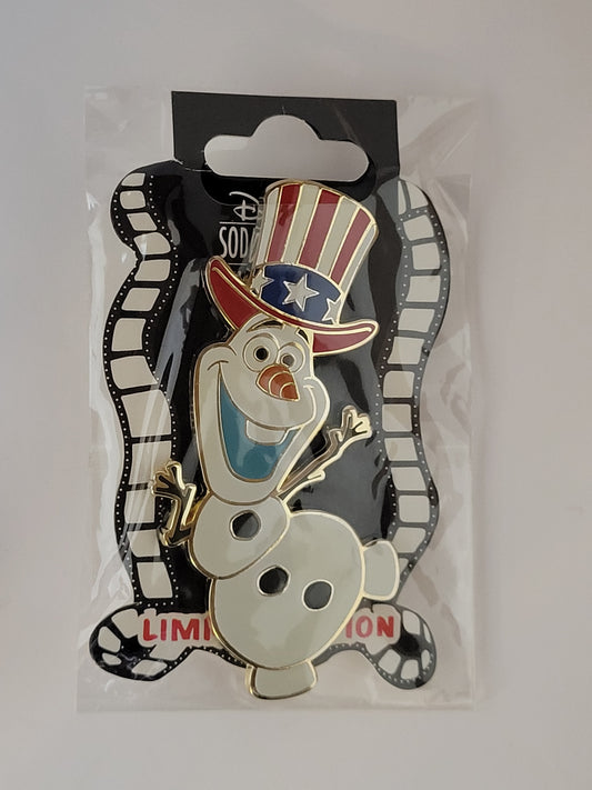 DSSH DSF Disney Pin - 4th of July - Olaf from Frozen LE 400