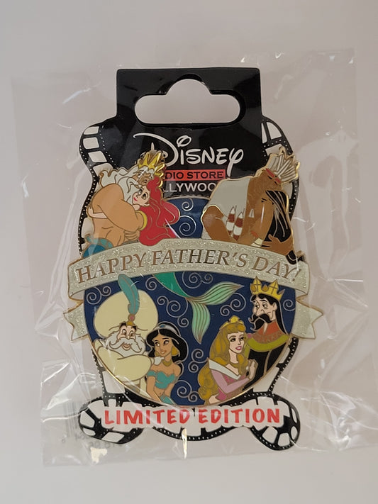 DSSH DSF Disney Pin - Father's Day 2015 - Princesses - Ariel, Pocahontas, Jasmine, Aurora LE 150