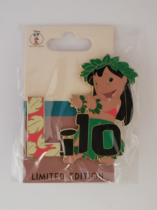 DEC Disney Pin - Character Name - Lilo from Lilo and Stitch LE 250