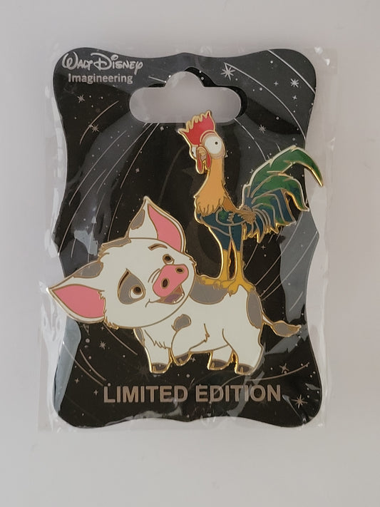 WDI Disney Pin - Pua and Hei Hei from Moana LE 250