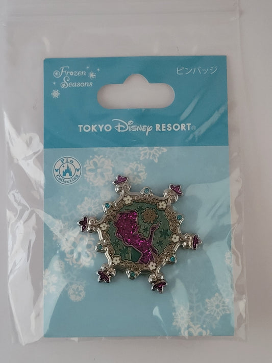 TDR Disney Pin - Frozen Seasons Snowflake - Elsa Japan Exclusive