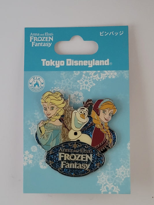 TDR Disney Pin - Frozen Fantasy 2015 - Anna, Elsa, & Olaf Japan Exclusive