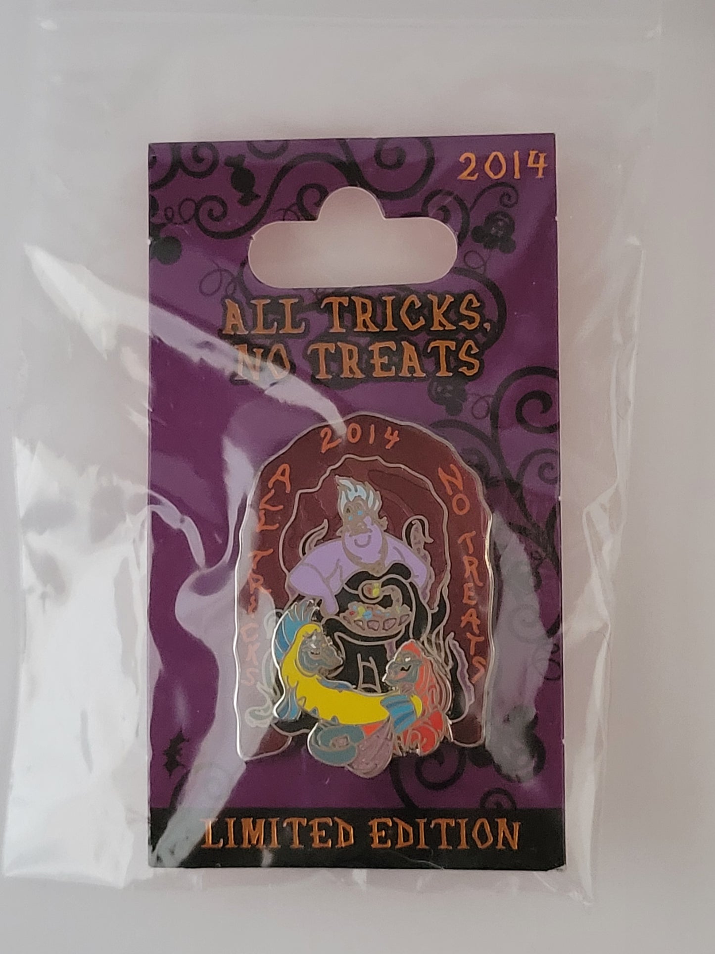 Disney Parks Pin - All Tricks, No Treats - Ursula, Flotsam, & Jetsam from Little Mermaid LE 3000