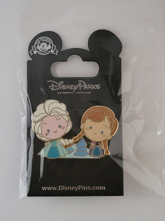 SDR Disney Pin - Bobble Heads - Anna and Elsa from Frozen