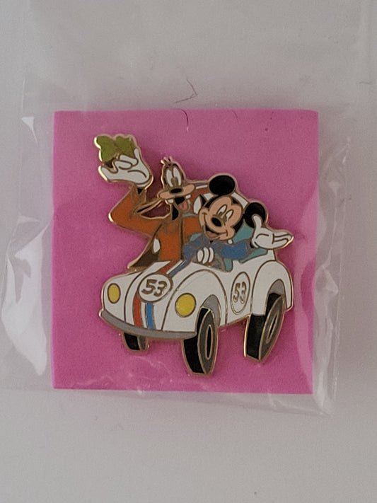DLR Disney Pin - All Roads Lead to the Happiest Homecoming - Mickey Goofy Herbie
