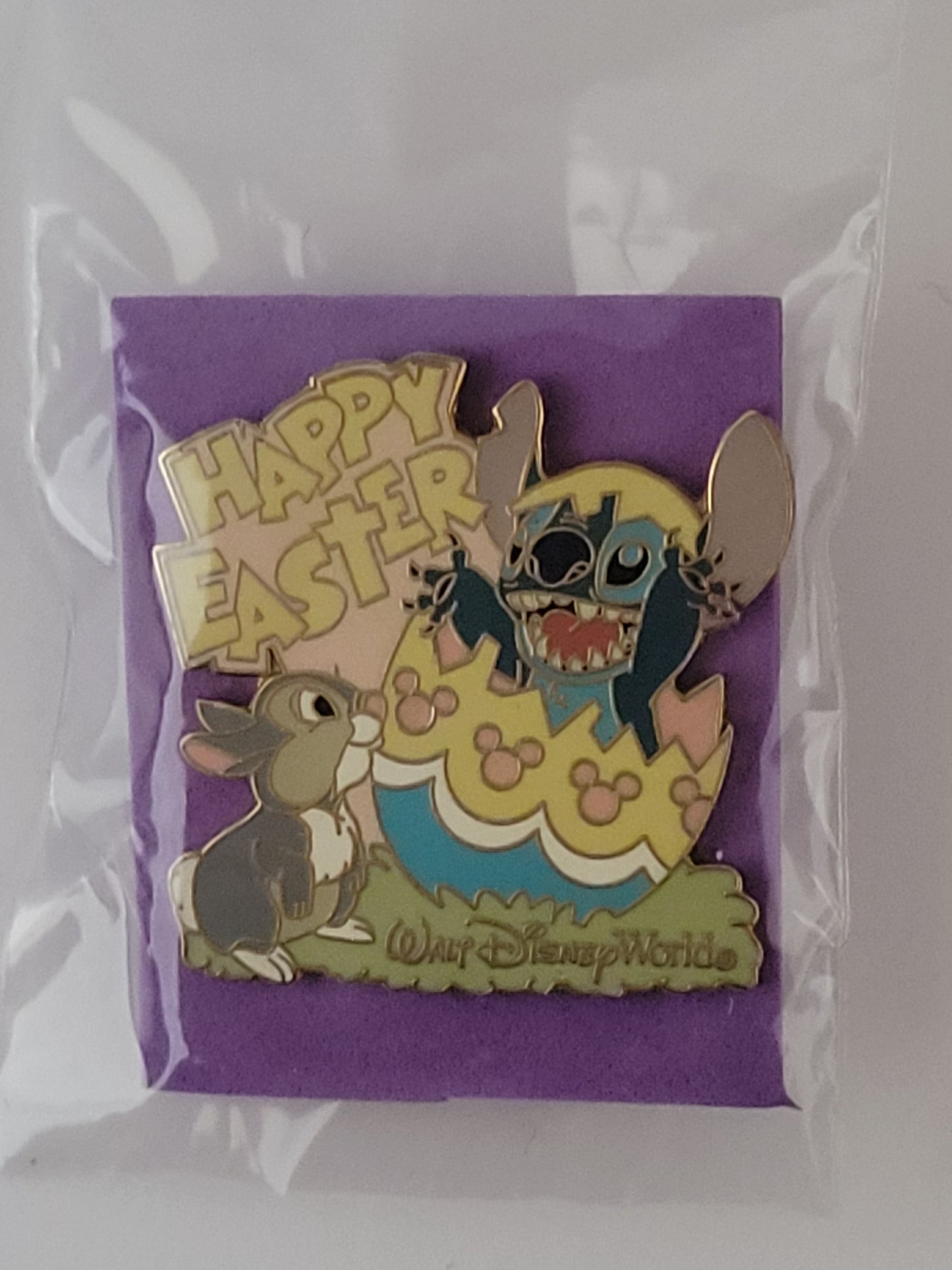 WDW Disney Pin - Easter - Stitch and Thumper