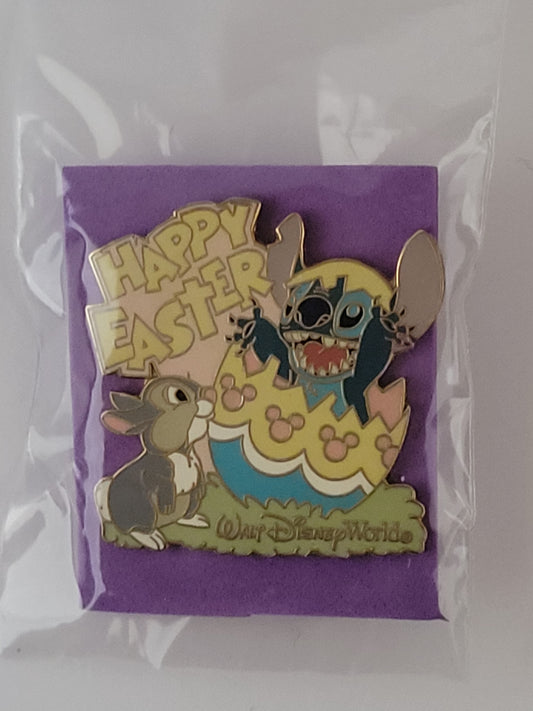 WDW Disney Pin - Easter - Stitch and Thumper
