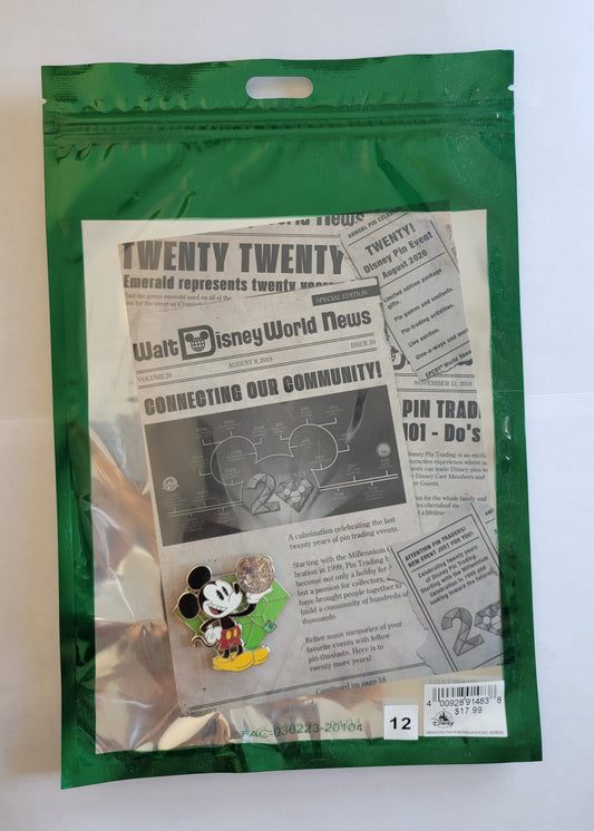 WDW Disney Pin - Extra! Extra! - Mickey Mouse LE 750 with Lithograph
