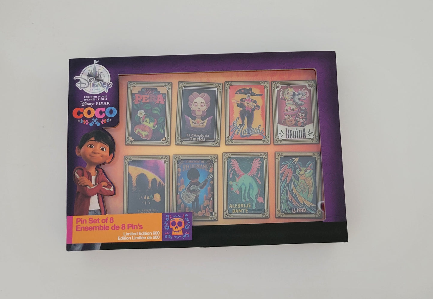DS Disney Pin - Pixar Coco LE 600 8-pin Boxed Set