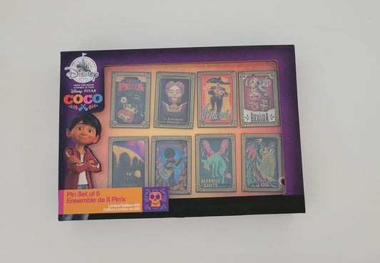 DS Disney Pin - Pixar Coco LE 600 8-pin Boxed Set