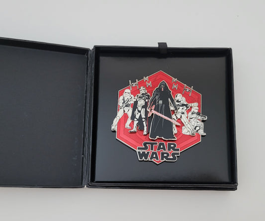 Parks Disney Pin - Star Wars The Force Awakens - First Order - Kylo Ren, Stormtroopers Jumbo LE 500