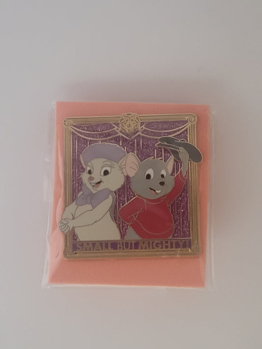 WDW Disney Pin - Small But Mighty - Bernard & Bianca from The Rescuers LE 250 CHASER