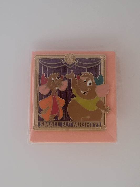 WDW Disney Pin - Small But Mighty - Jaq & Gus from Cinderella LR
