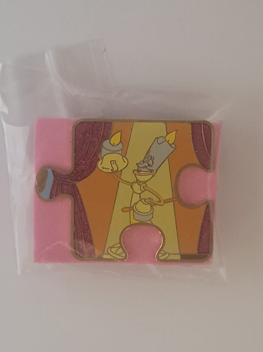 Parks Disney Pin - Character Connection - Beauty and the Beast - Lumiere LE 900