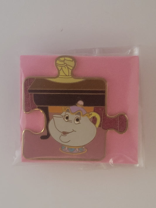 Parks Disney Pin - Character Connection - Beauty and the Beast - Mrs Potts LE 900