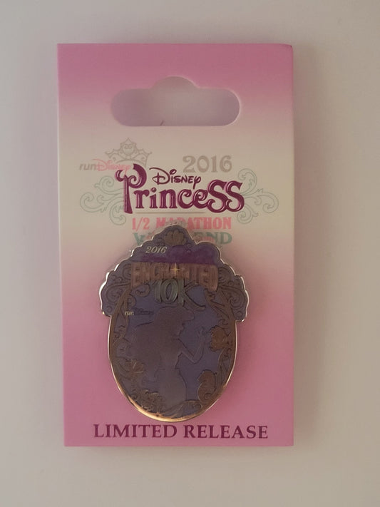 WDW runDisney Pin - 2016 - Princess Half Marathon Weekend - 10k - Enchanted LR