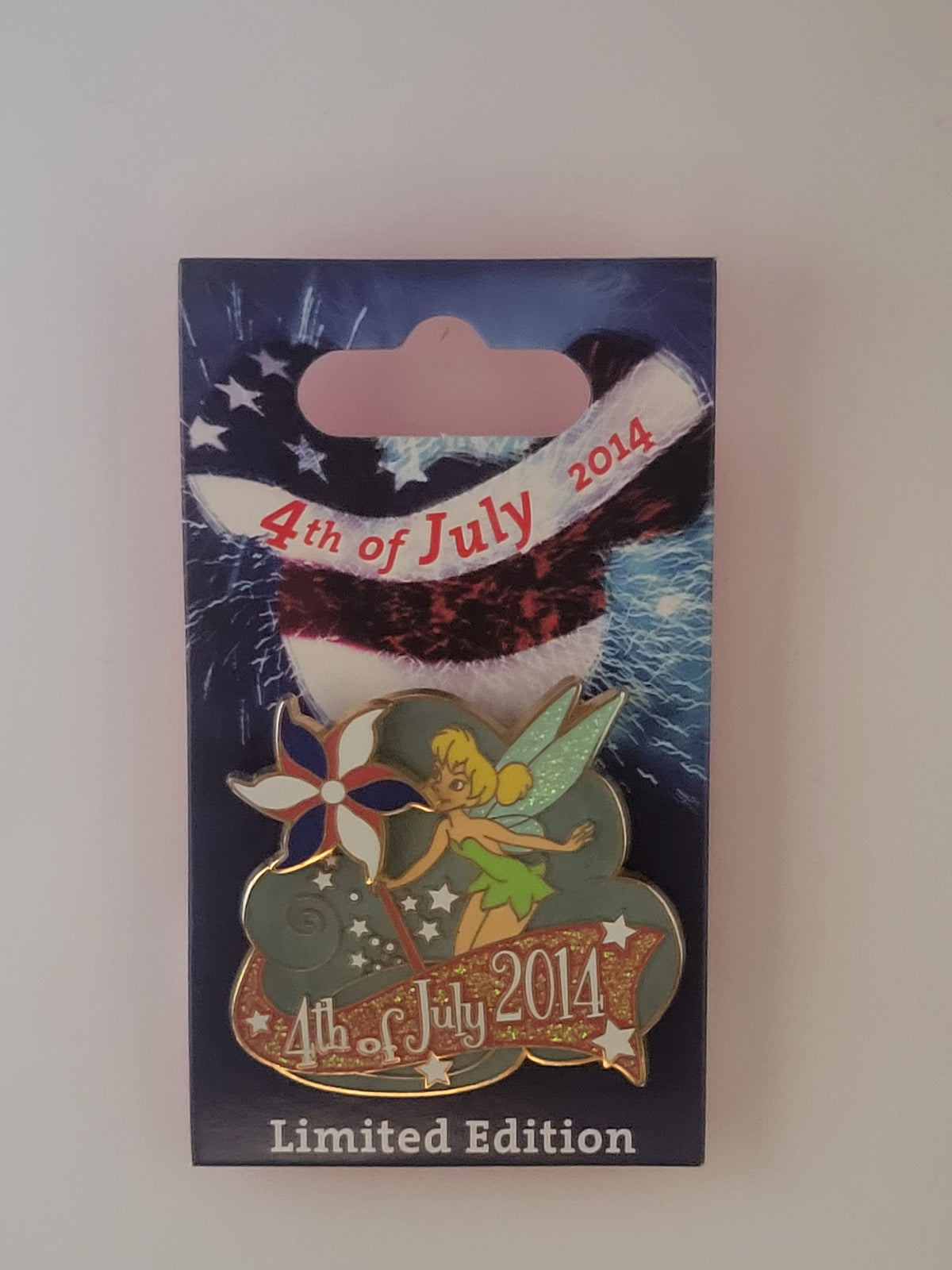 Disney Parks Pin - 2014 4th of July - Tinker Bell from Peter Pan LE 3000