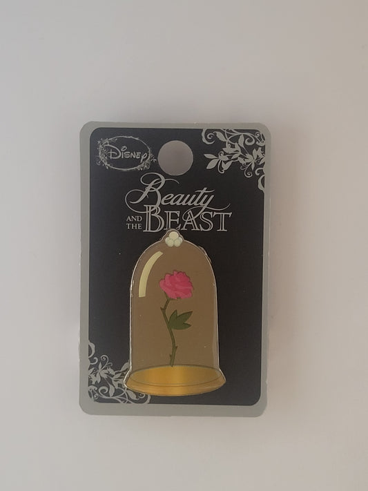 Hot Topic Disney Pin - Beauty and the Beast - Glass Jar Rose