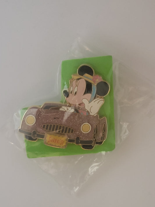 WDW Disney Pin - Surprise Glitter Cars - Minnie LE 1000