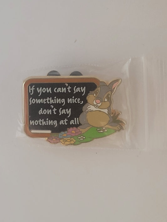 WDW Disney Pin - Genearation D - Life Lessons - Thumper from Bambi LR