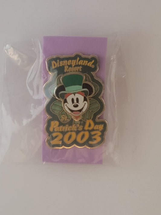 DLR Disney Pin - 2003 St. Patrick's Day - Leprechaun Mickey LE 2000