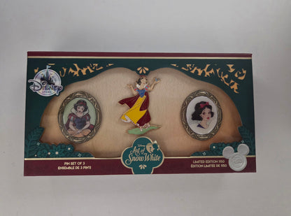 D23 Expo 2017 Disney Pin - Art of Snow White Boxed Pin Set (3 pin) LE 1150