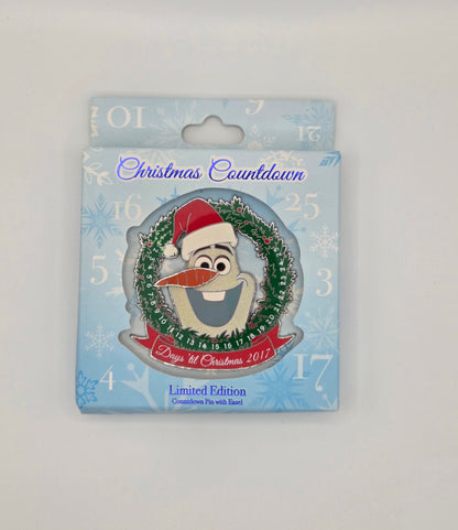 Parks Disney Pin 2017 - Days 'til Christmas Countdown - Olaf Jumbo LE 2000