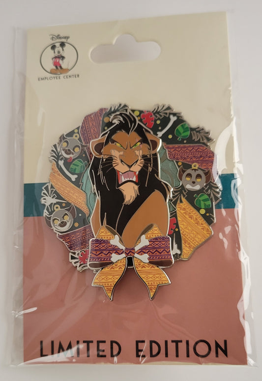DEC Disney Pin - Halloween Wreath Villain - Scar from Lion King LE 400