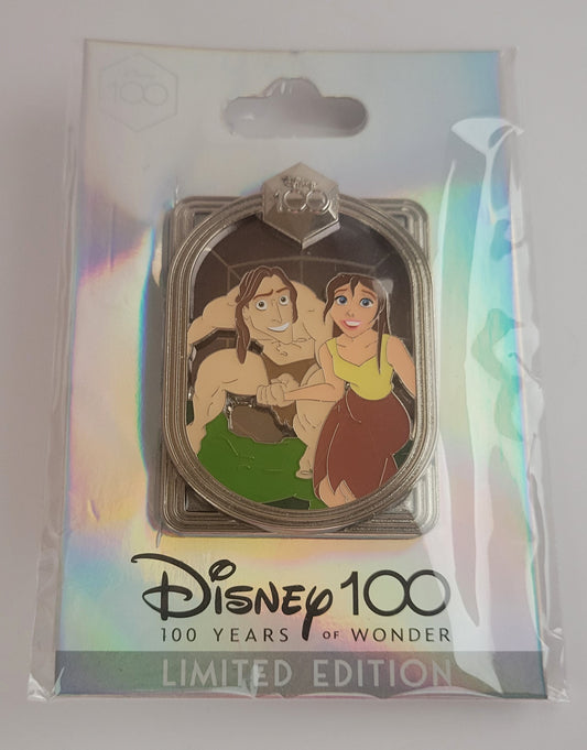 DEC Disney Pin - Celebrating 100 Years of Wonder - Tarzan and Jane LE 400