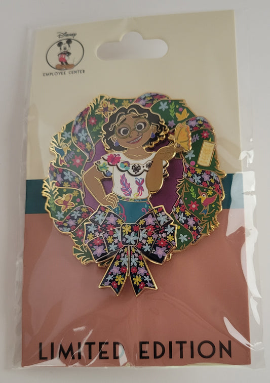 DEC Disney Pin - Holiday Wreath - Mirabel from Encanto LE 400