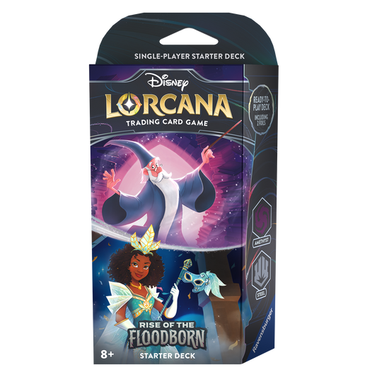 Disney Lorcana: Rise of the Floodborn Starter Deck (Amethyst & Steel)
