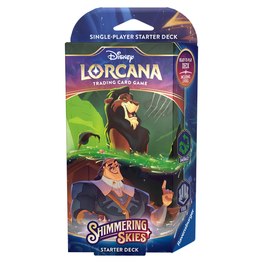 Disney Lorcana: Shimmering Skies Starter Deck (Emerald & Steel)