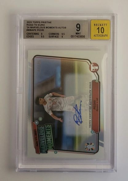 Pedri - (MMA-PE) Marvelous Moments Autograph - #11/25 - Graded BGS 9
