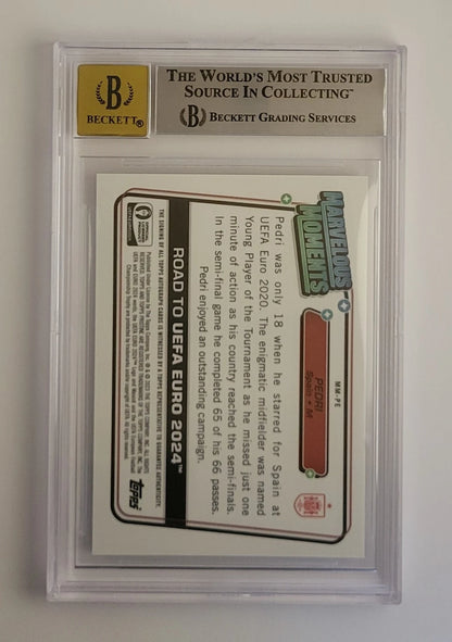 Pedri - (MMA-PE) Marvelous Moments Autograph - #11/25 - Graded BGS 9